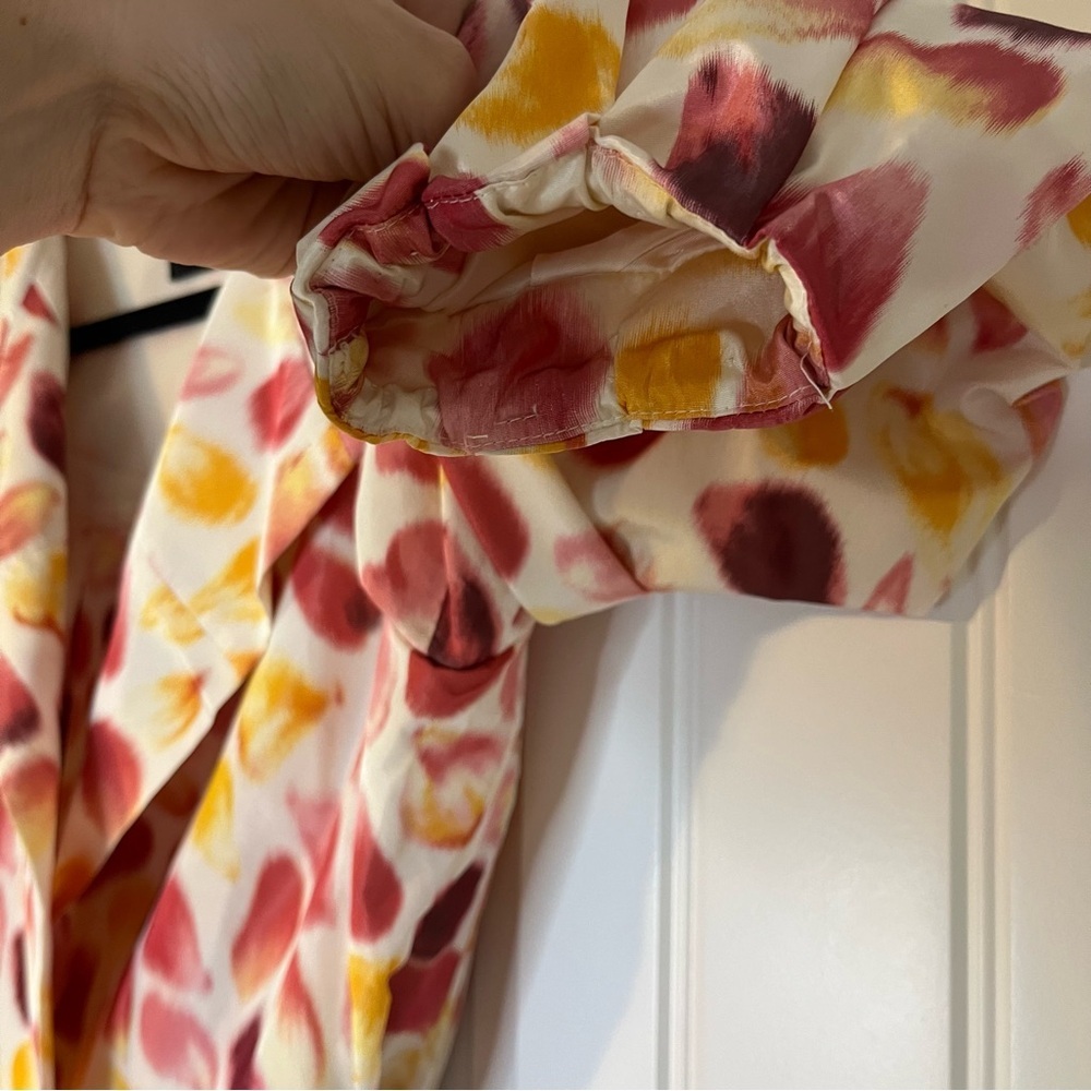 Rena Lange Silk Colorful Pattern Blazer Coat Size 6 Spring Abstract Summer - Picture 2 of 8